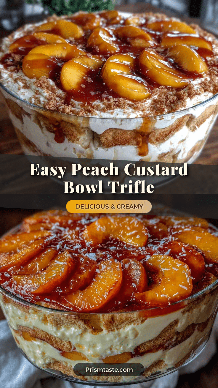 peach custard trifle bowl recipe recipe