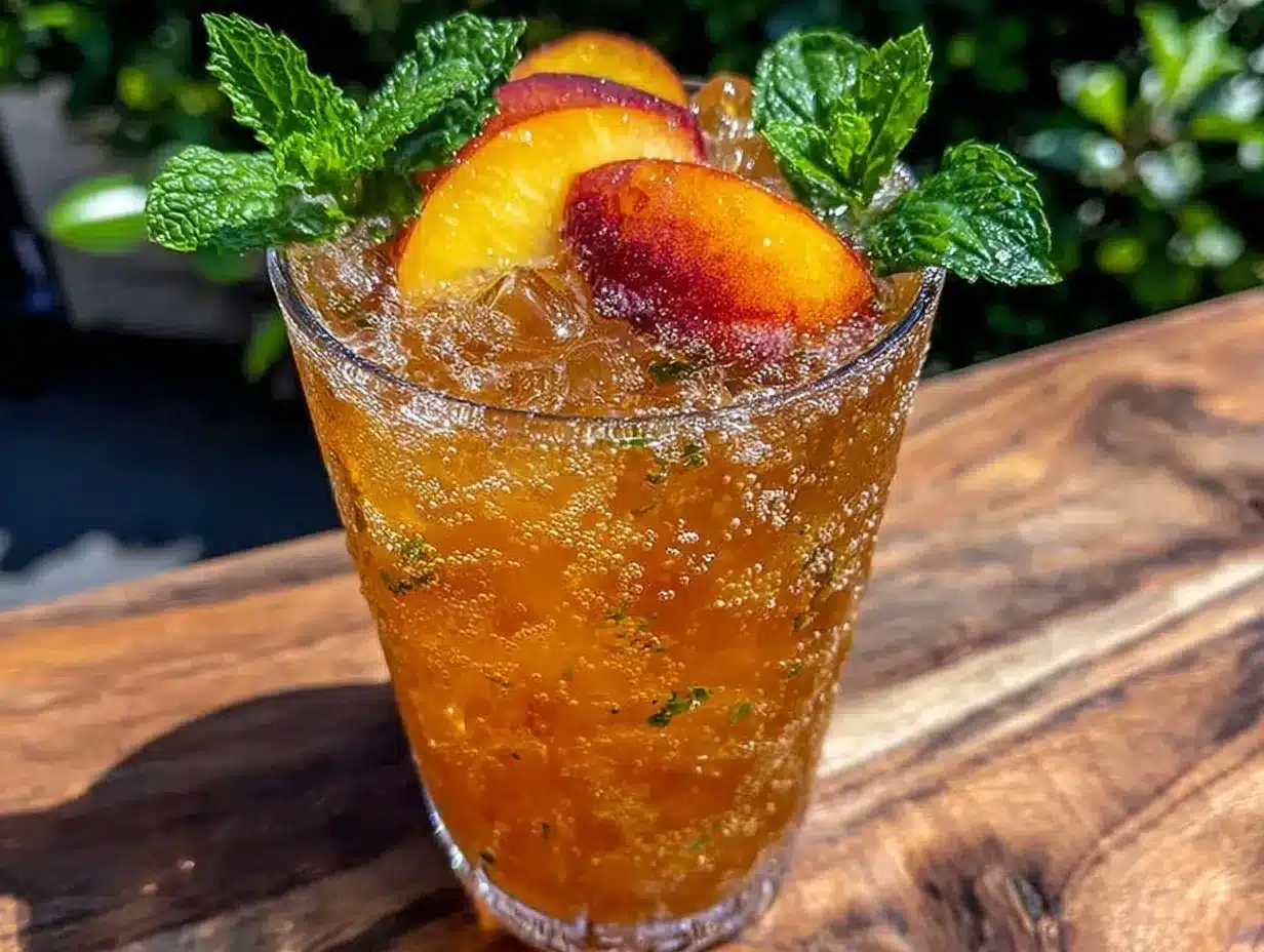 peach iced tea lemonade preparation steps