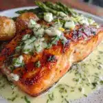 quick garlic butter salmon - featured image