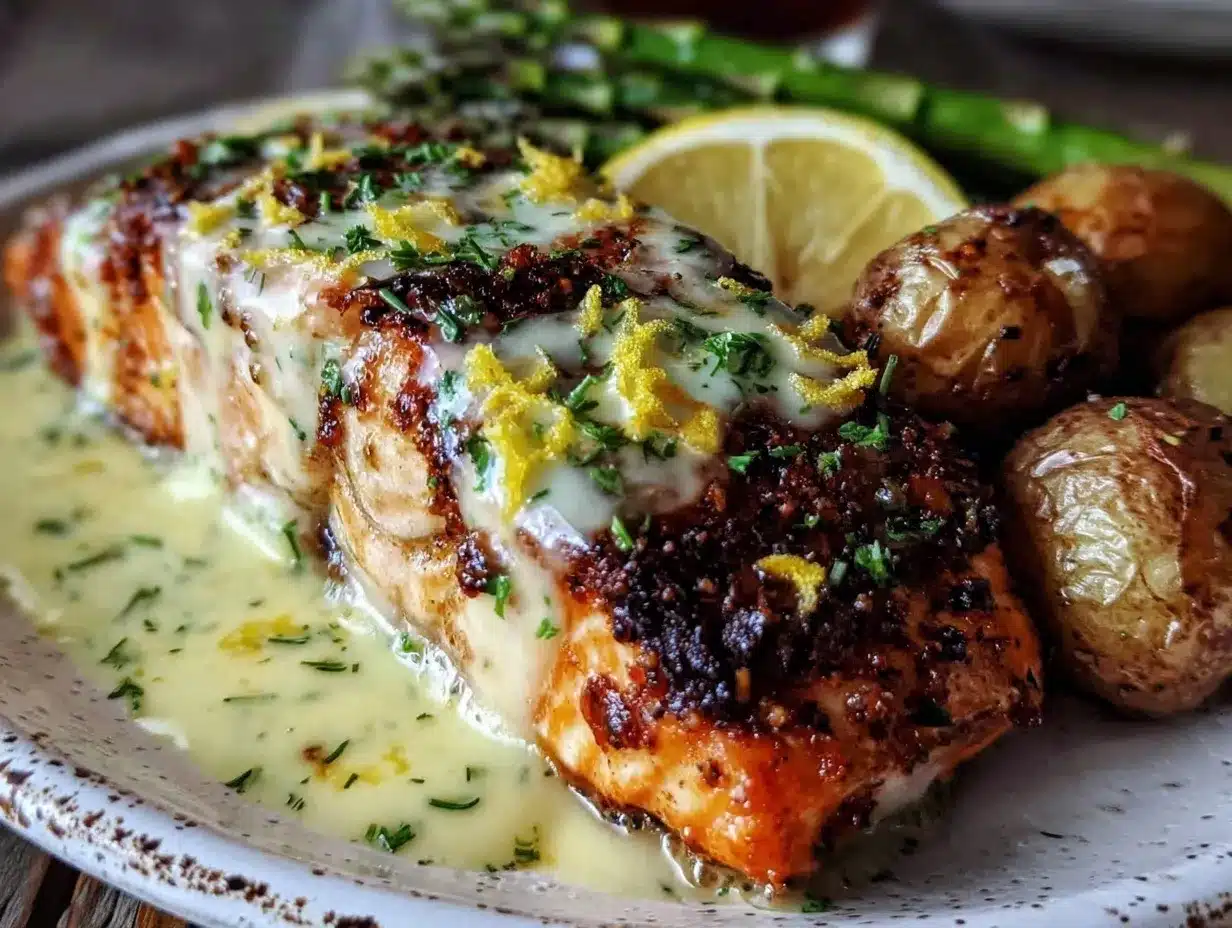 quick garlic butter salmon preparation steps