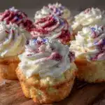 red white and blue cupcakes - featured image