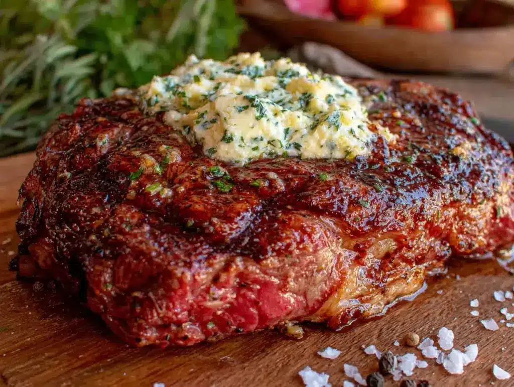 reverse sear ribeye steak - featured image