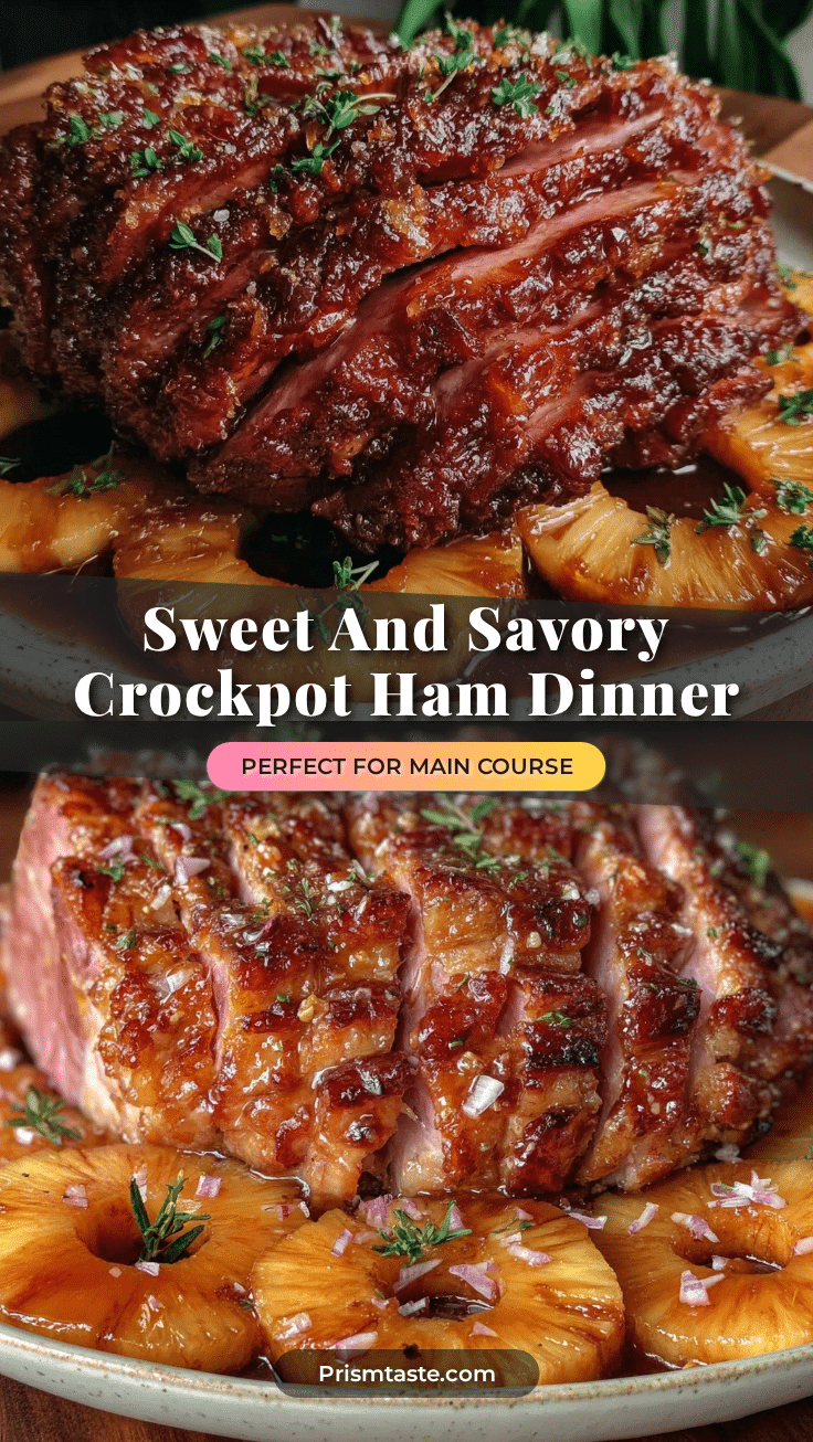 savory crockpot ham dinner recipe