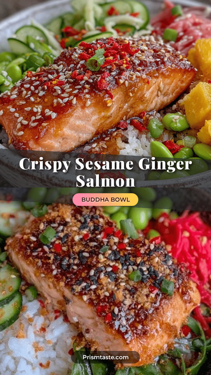 sesame ginger salmon buddha bowl recipe