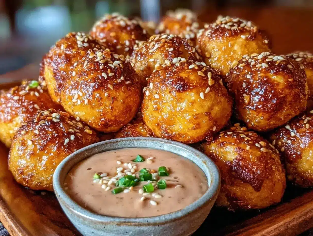 sheet pan honey garlic chicken meatballs preparation steps