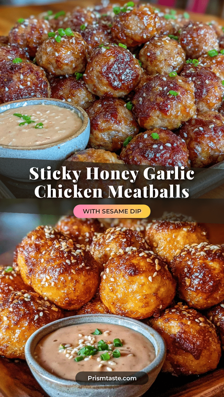 sheet pan honey garlic chicken meatballs recipe
