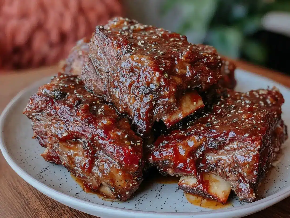 slow cooker bbq beef ribs preparation steps
