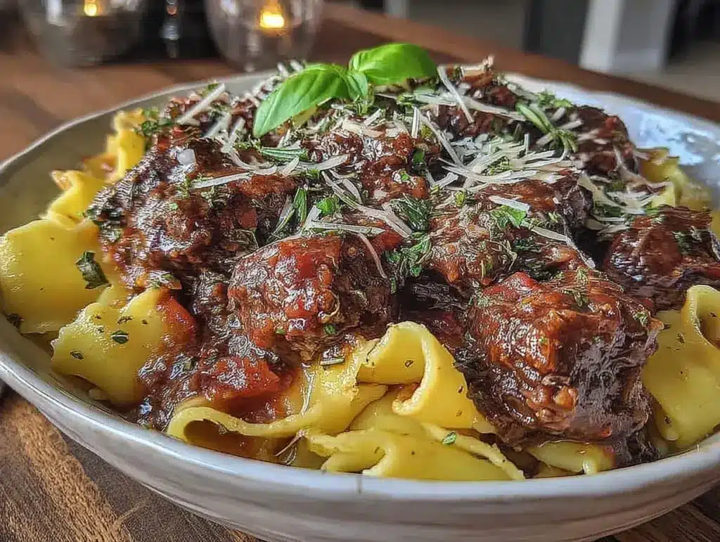 slow cooker beef ragu - featured image