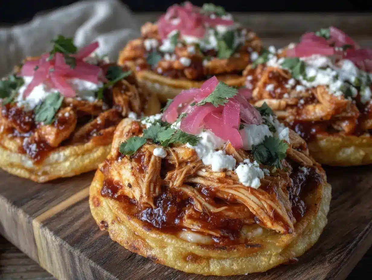 slow cooker chicken tinga tostadas preparation steps