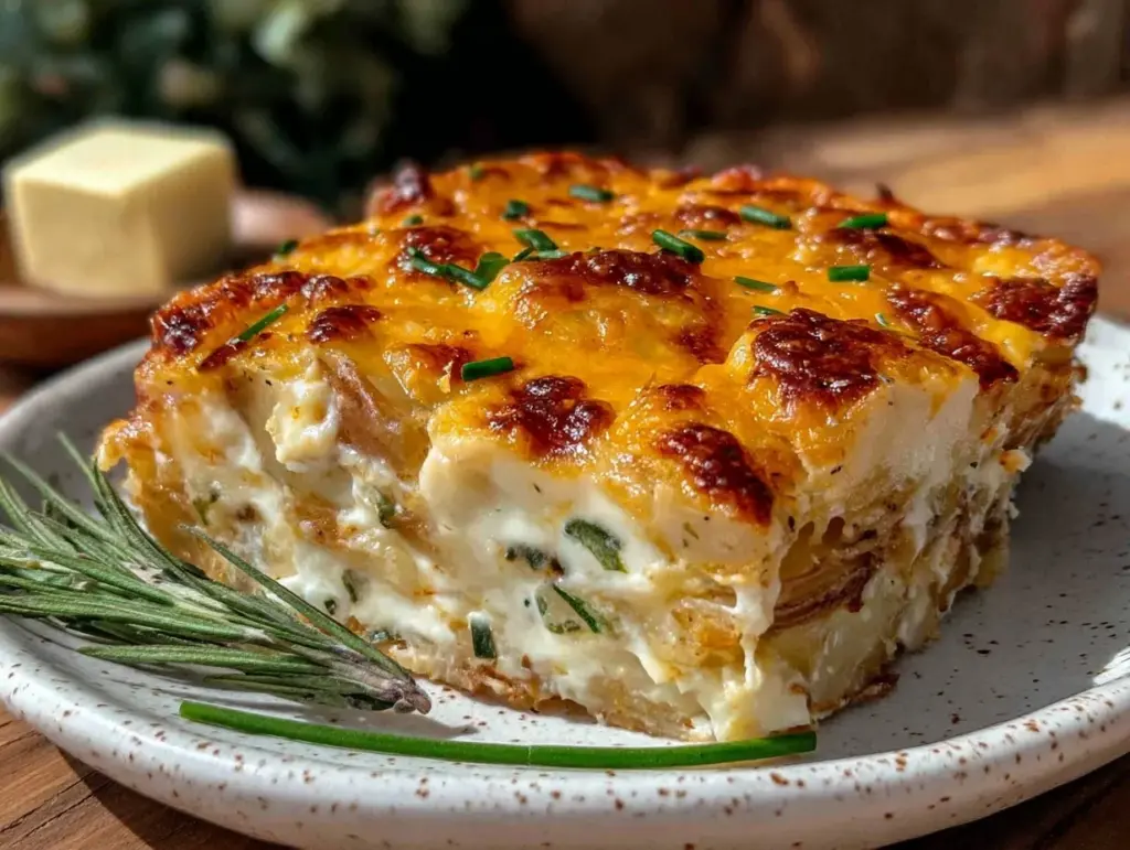 smoked gouda twice-baked potato casserole - featured image