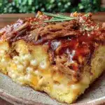 smoked mac and cheese with pulled pork - featured image