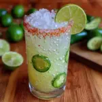 spicy cucumber margarita - featured image