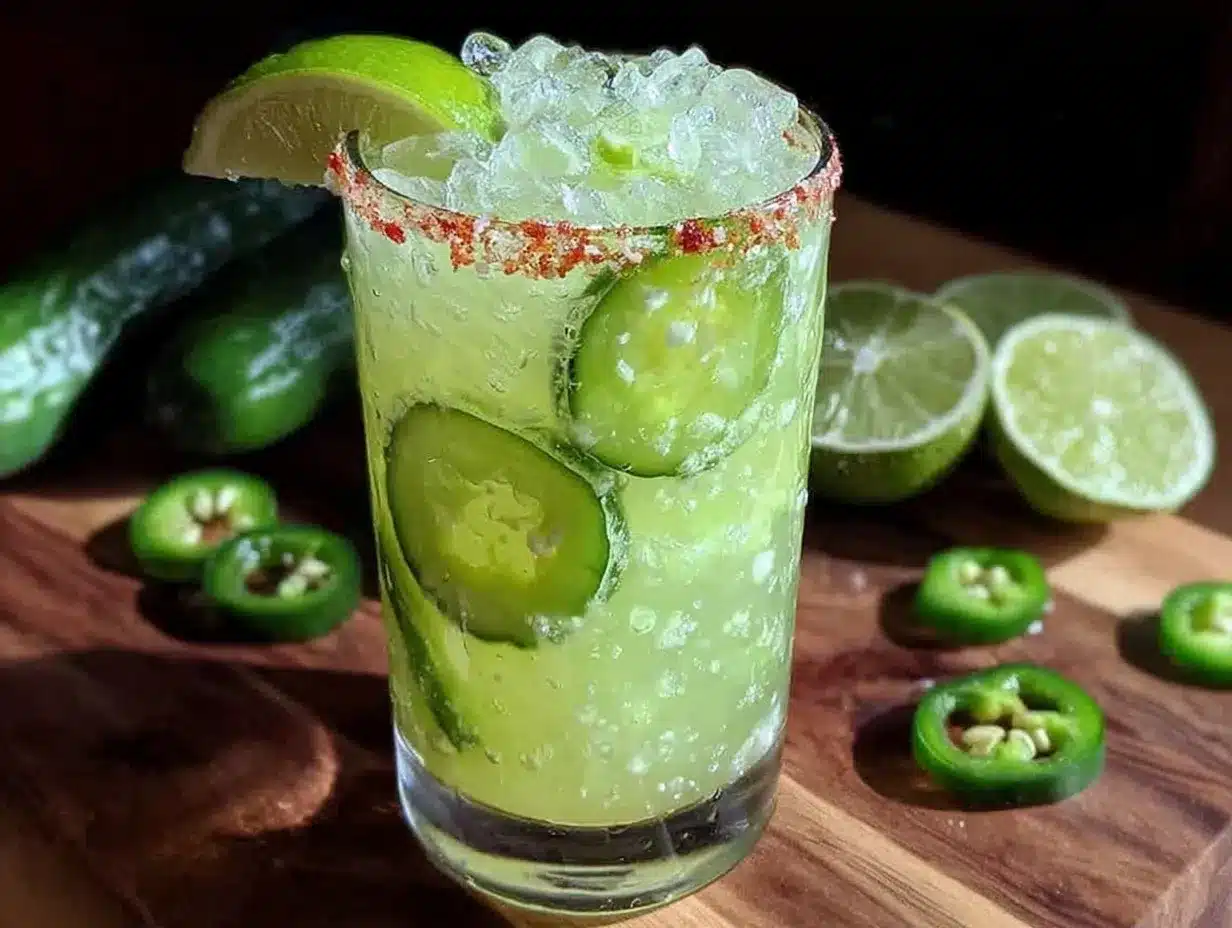 spicy cucumber margarita preparation steps