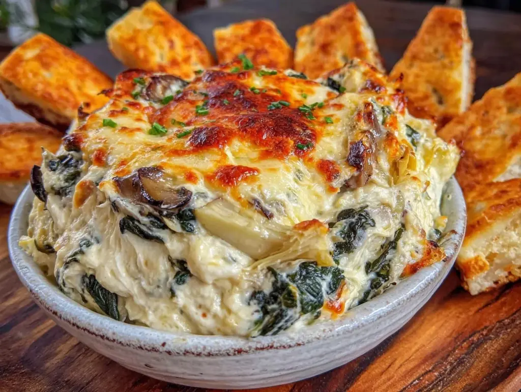 spinach artichoke dip - featured image