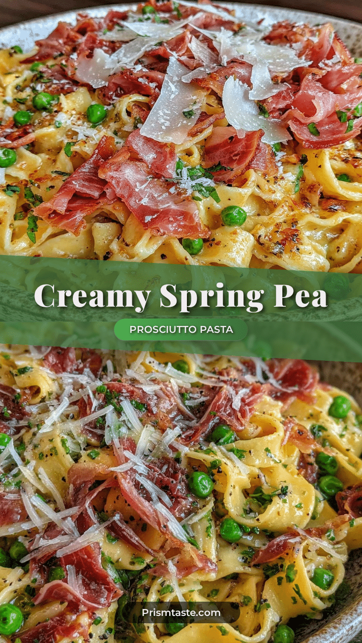 spring pea and prosciutto pasta recipe
