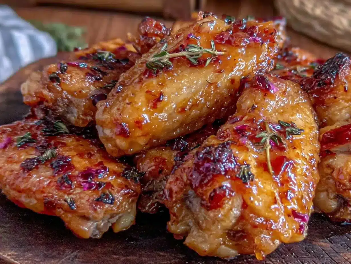 sticky honey butter chicken wings preparation steps