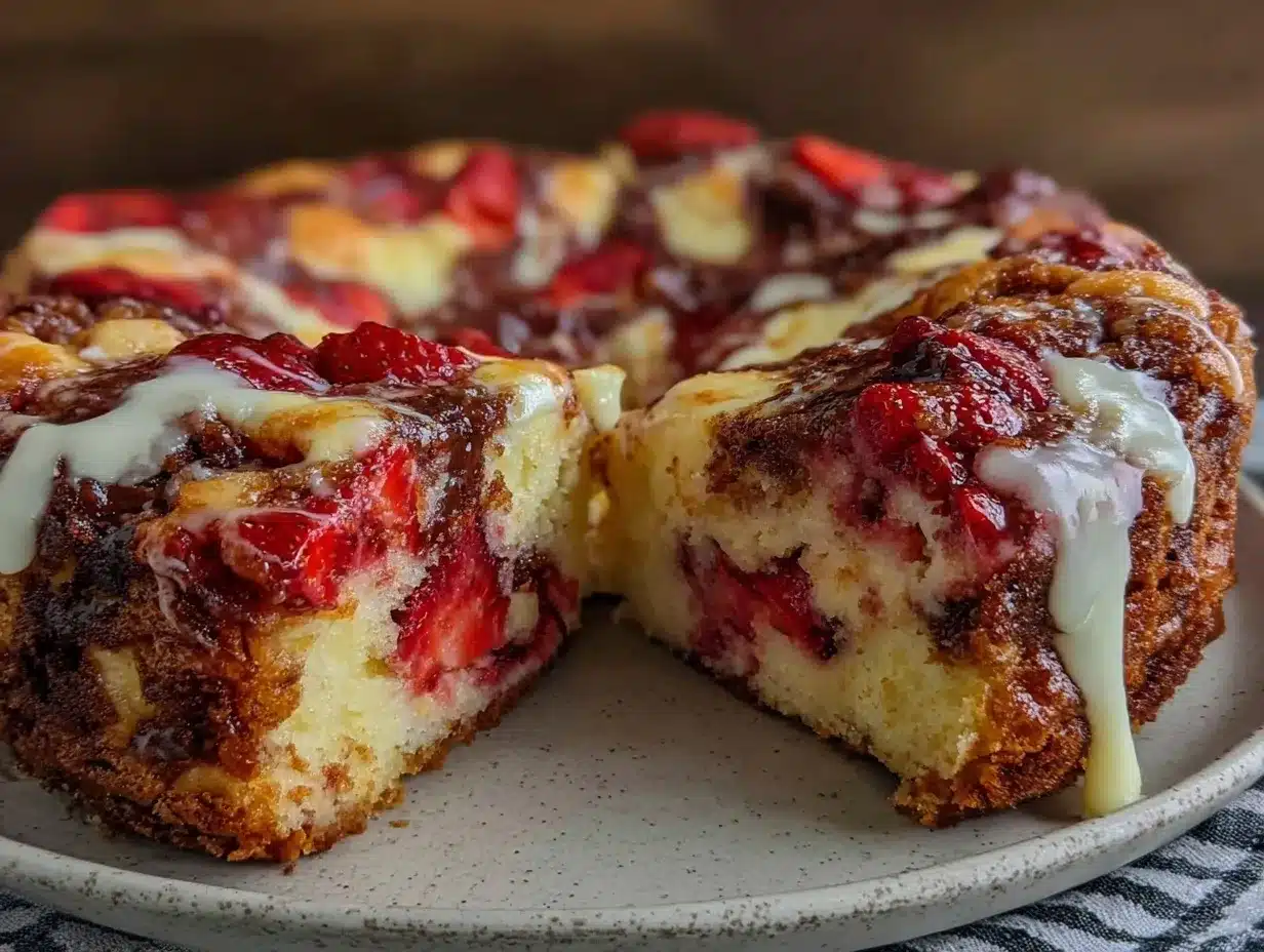 strawberry earthquake cake preparation steps