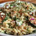 summer orzo pasta salad - featured image