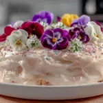 watercolor buttercream spring birthday cake - featured image