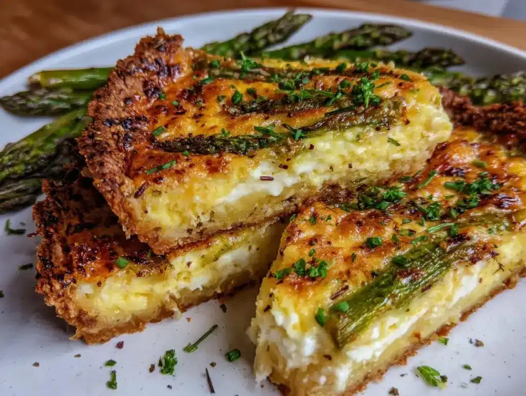 asparagus and gruyere quiche - featured image