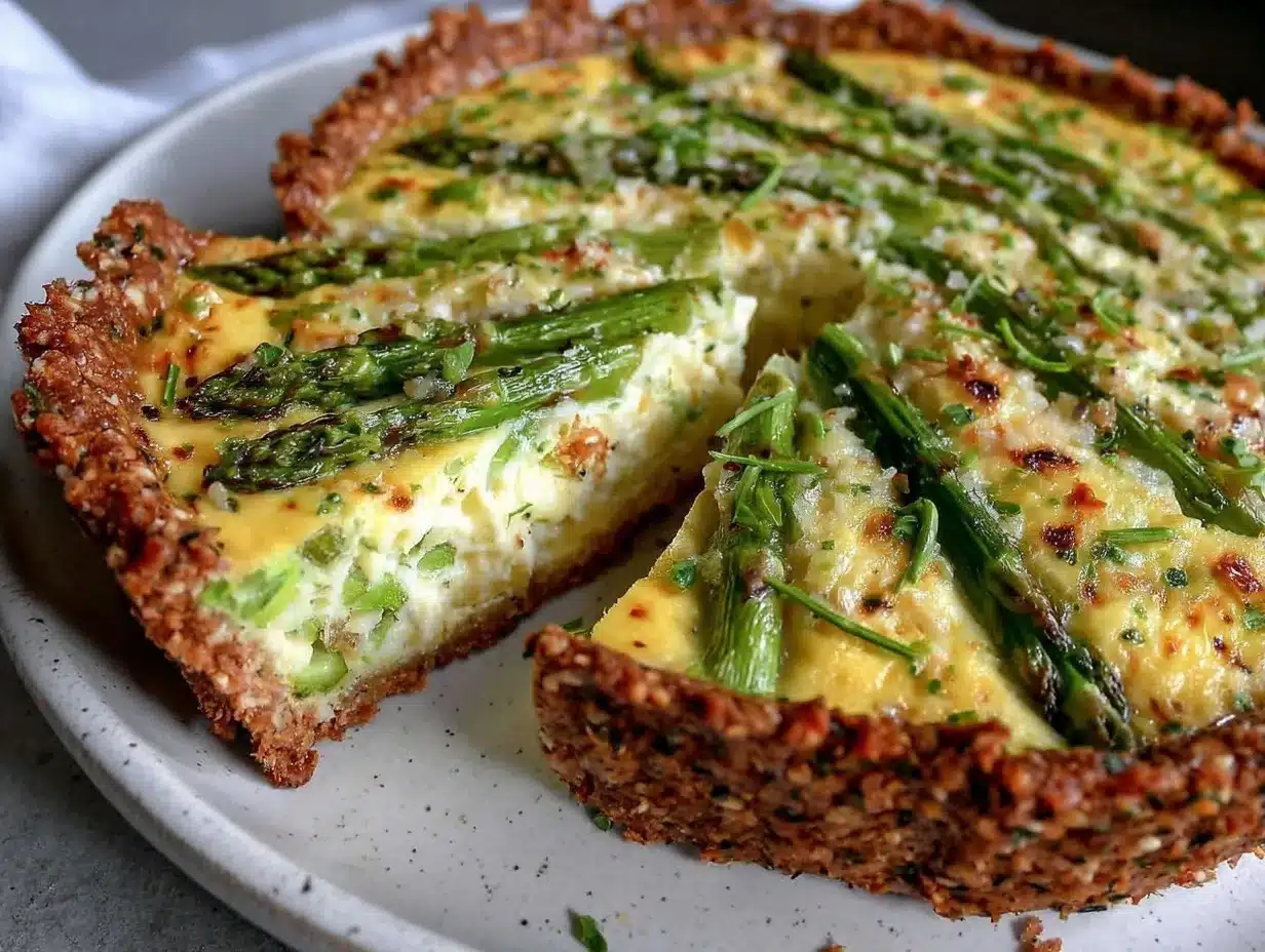 asparagus and gruyere quiche preparation steps
