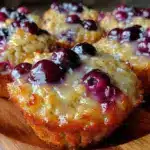 blueberry lemon baked oatmeal cups - featured image