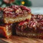 bourbon pecan pie bars - featured image