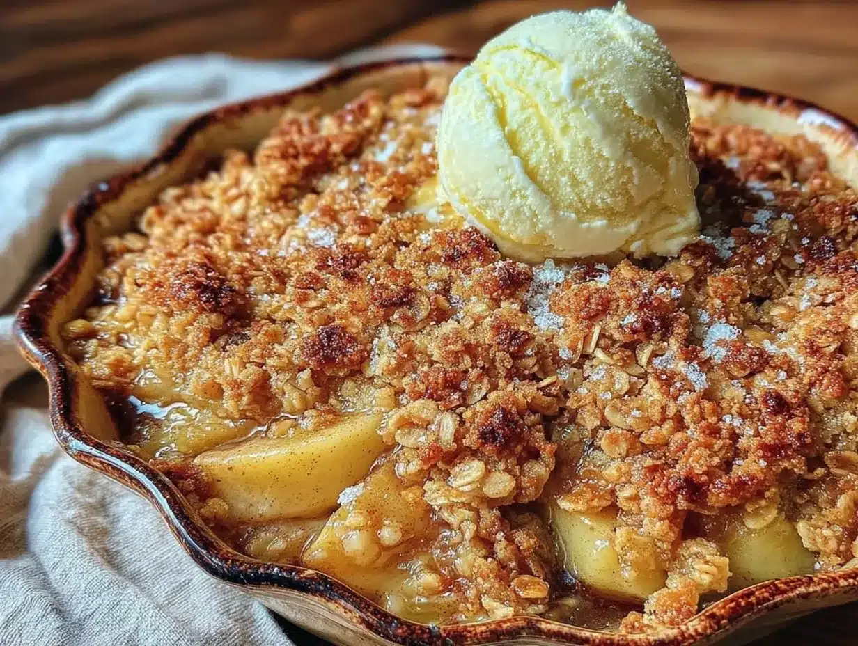 brown butter apple crisp preparation steps