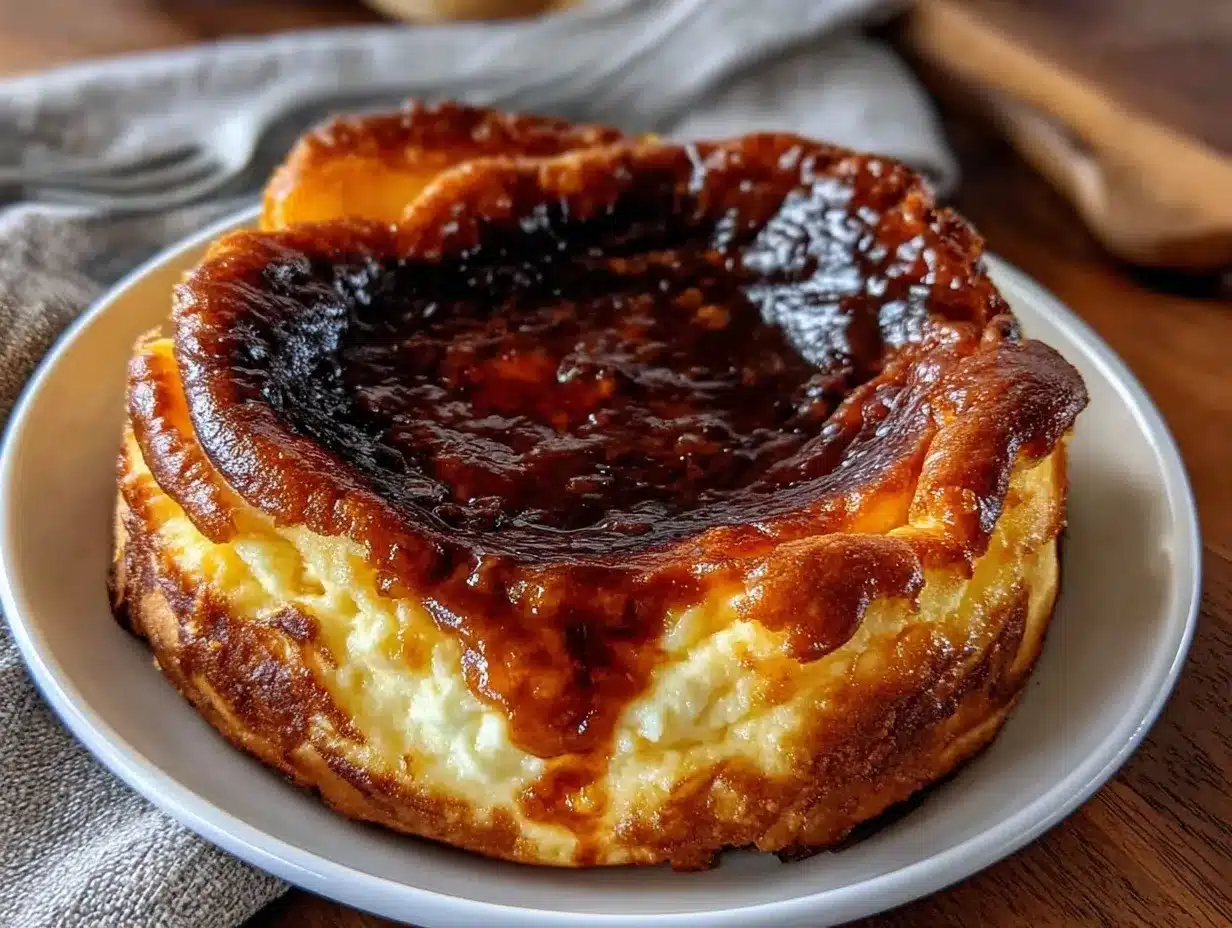burnt Basque cheesecake preparation steps