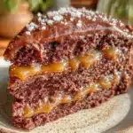 chocolate whiskey barrel cake - featured image
