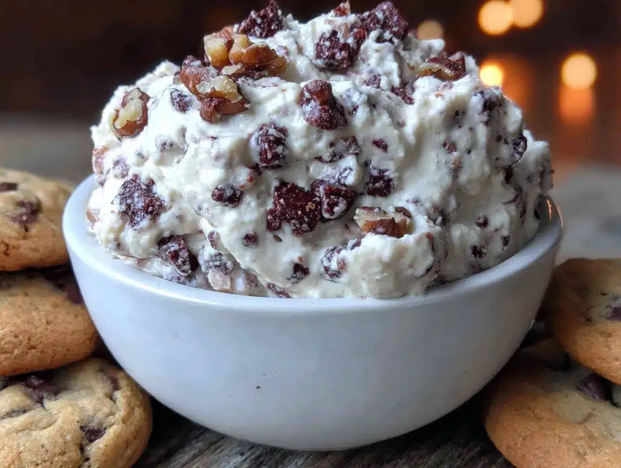 creamy cottage cheese cookie dough dip preparation steps