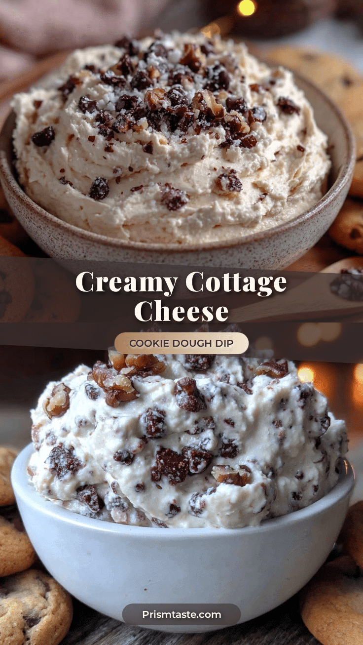 creamy cottage cheese cookie dough dip recipe