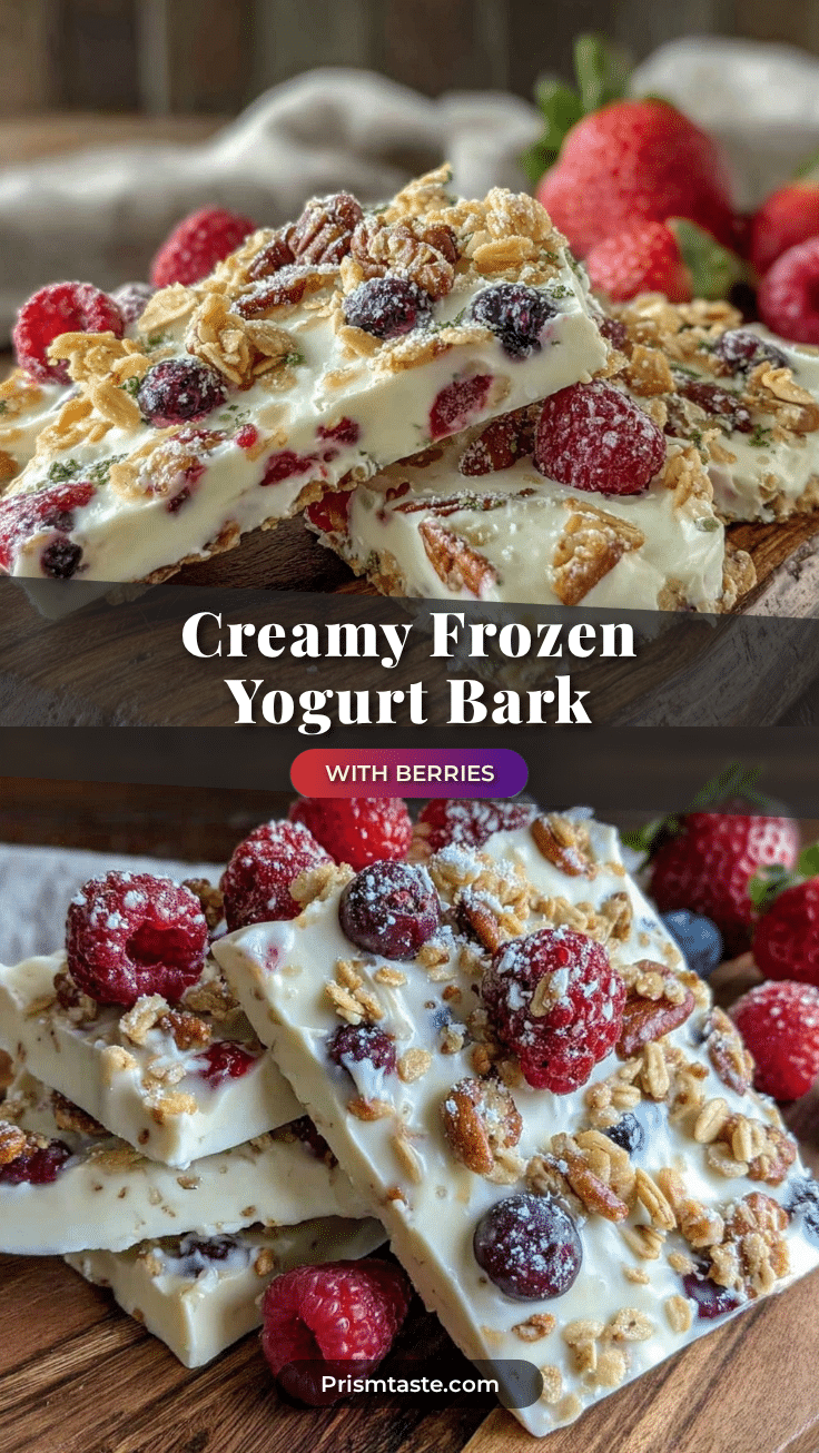 creamy frozen yogurt bark recipe