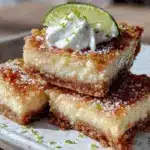 creamy key lime pie bars - featured image