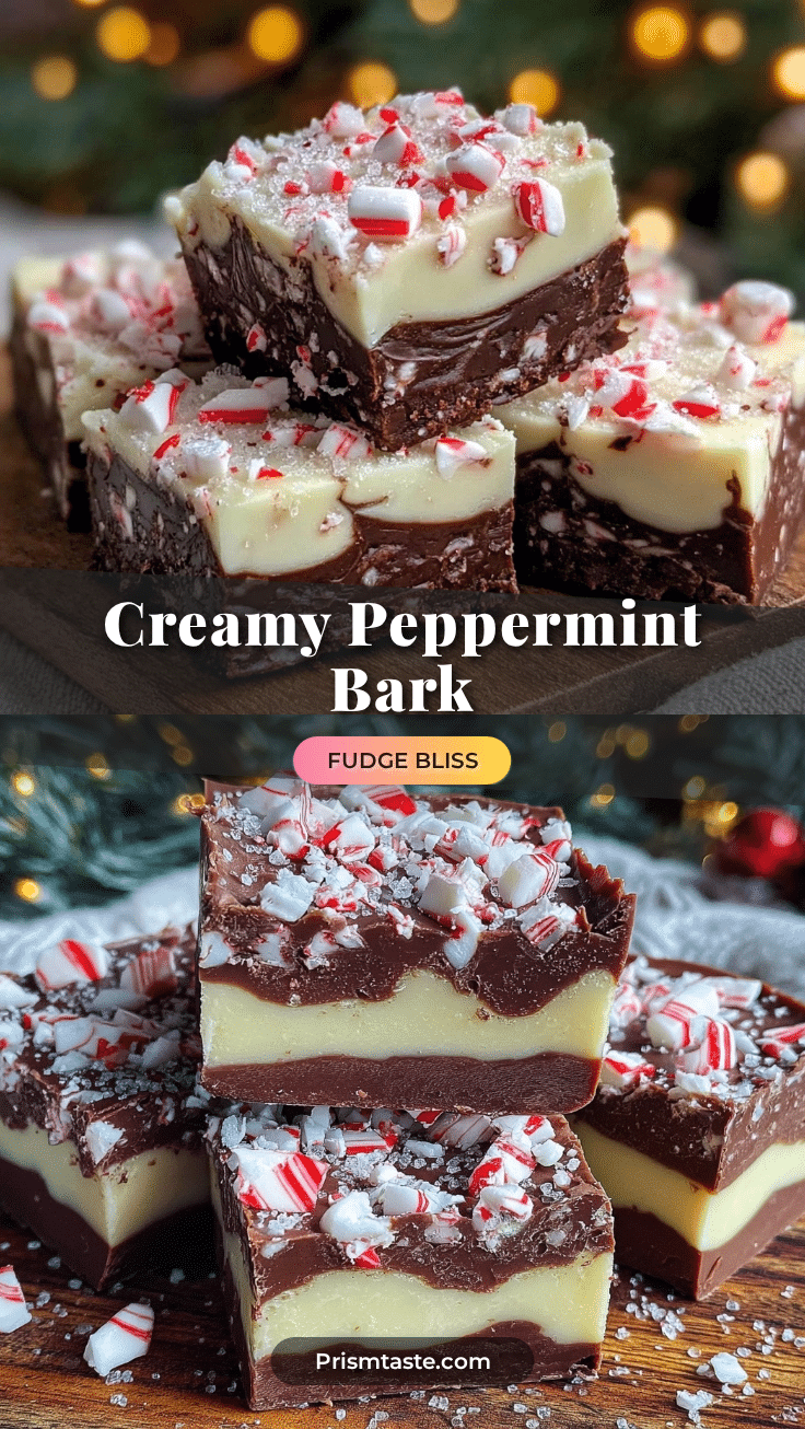 creamy peppermint bark fudge recipe