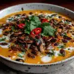 creamy pumpkin coconut curry soup - featured image