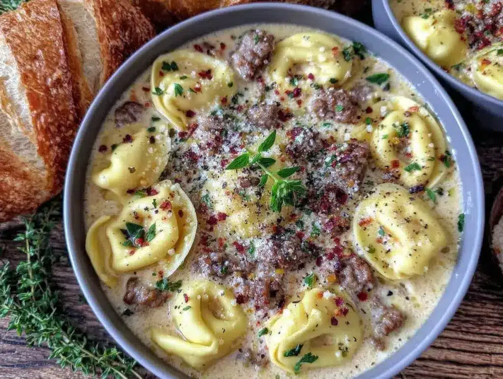 Creamy Sausage and Tortellini Soup - featured image