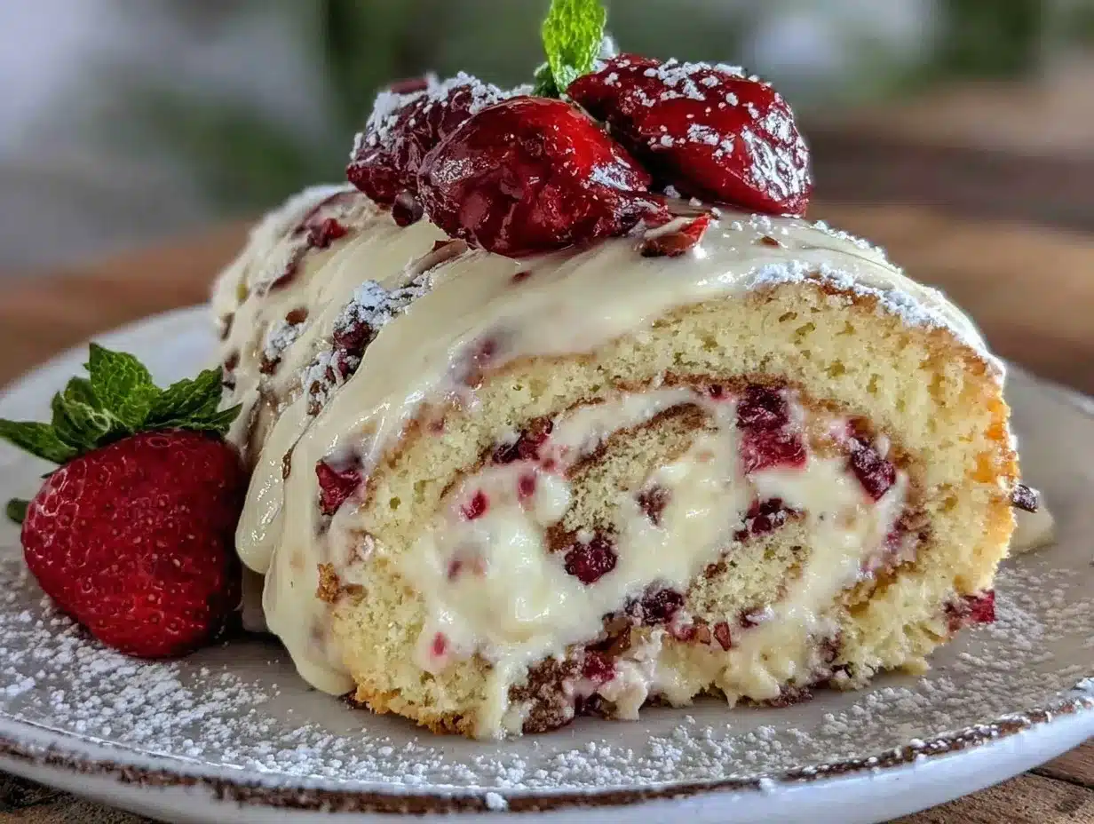 creamy strawberry shortcake ice cream roll preparation steps