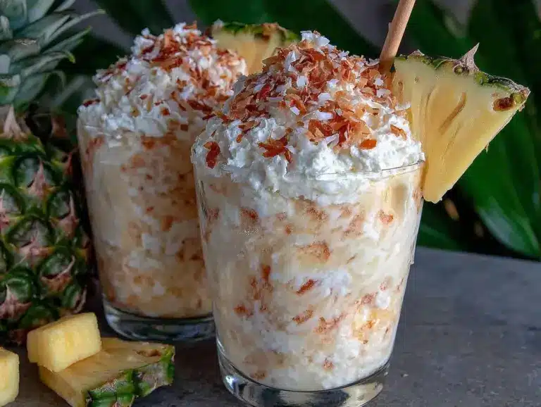 creamy virgin piña colada slushie - featured image