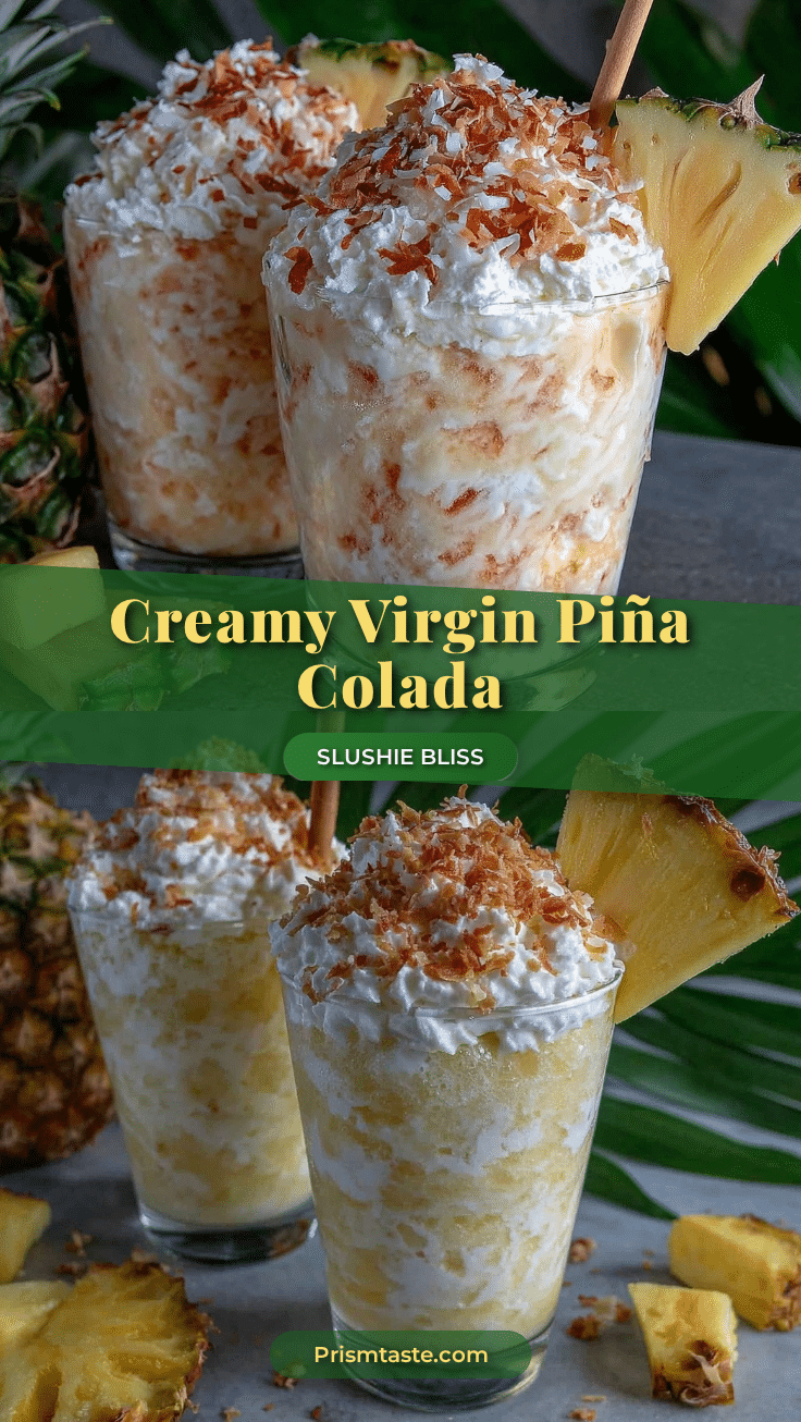 creamy virgin piña colada slushie recipe