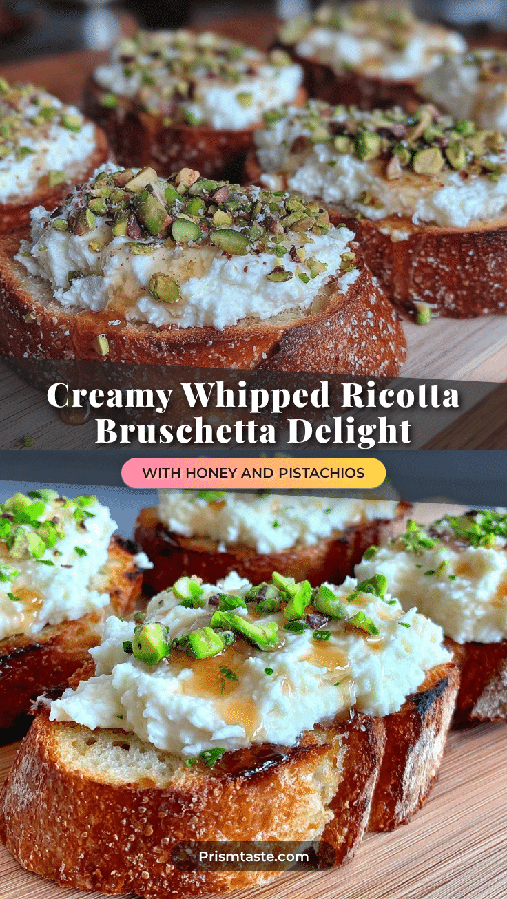 creamy whipped ricotta bruschetta recipe