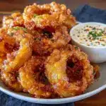 crispy beer battered onion rings - featured image