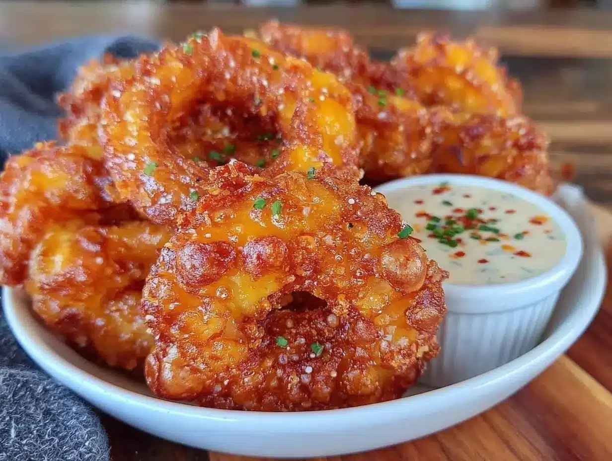 crispy beer battered onion rings preparation steps