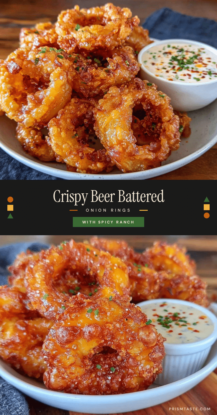 crispy beer battered onion rings recipe