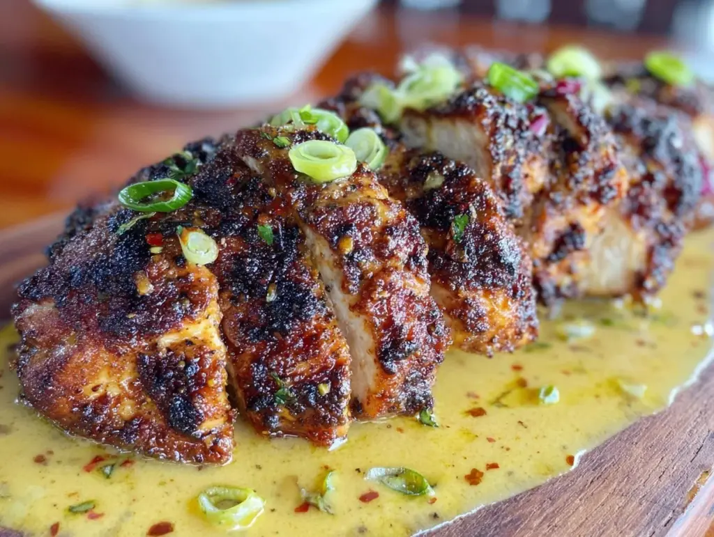 crispy cast iron blackened chicken - featured image