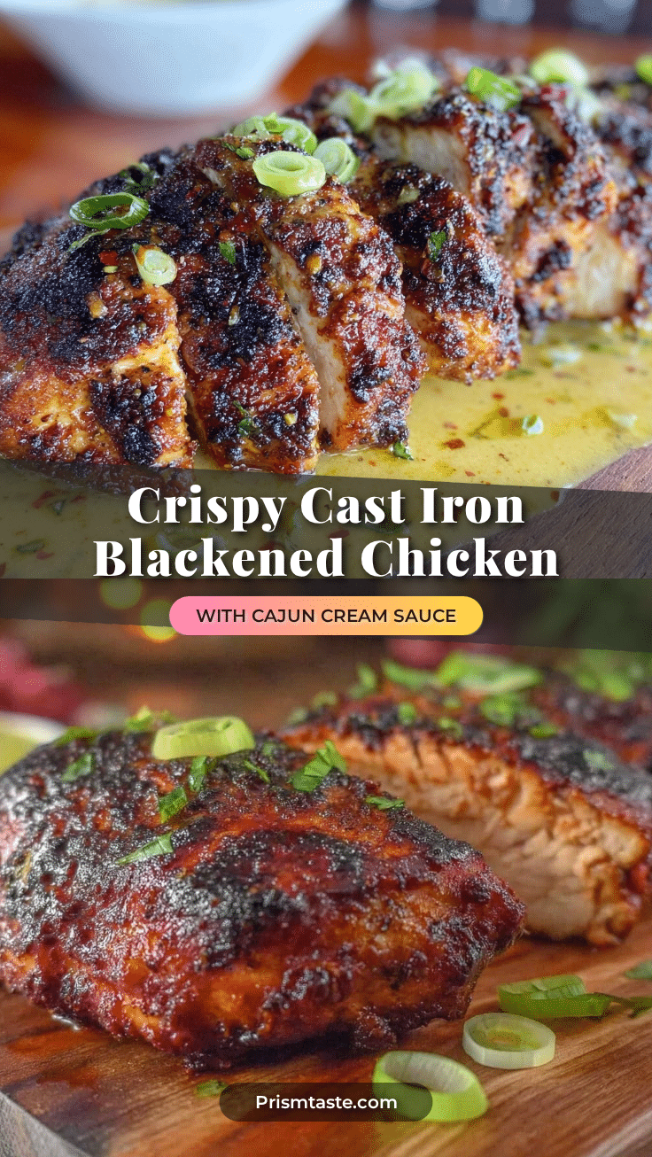 crispy cast iron blackened chicken recipe