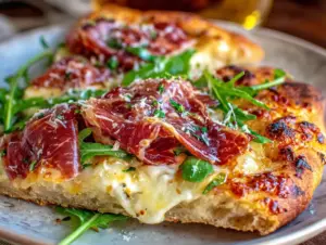 crispy grilled flatbread pizza - featured image