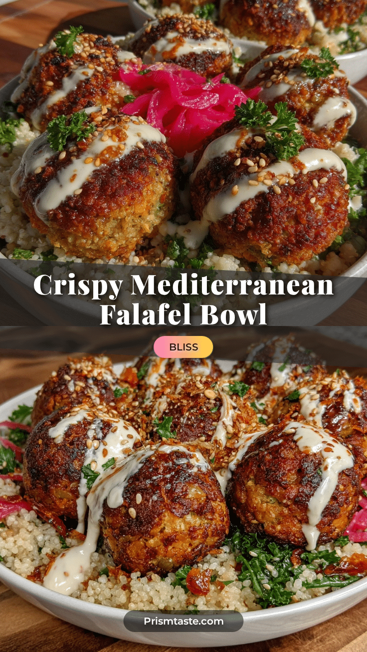 crispy mediterranean falafel bowl recipe