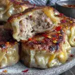 crispy pan-fried pork gyoza - featured image