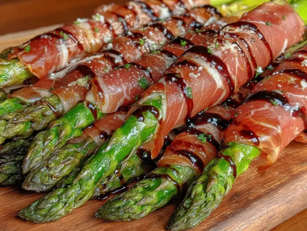 crispy prosciutto-wrapped asparagus - featured image